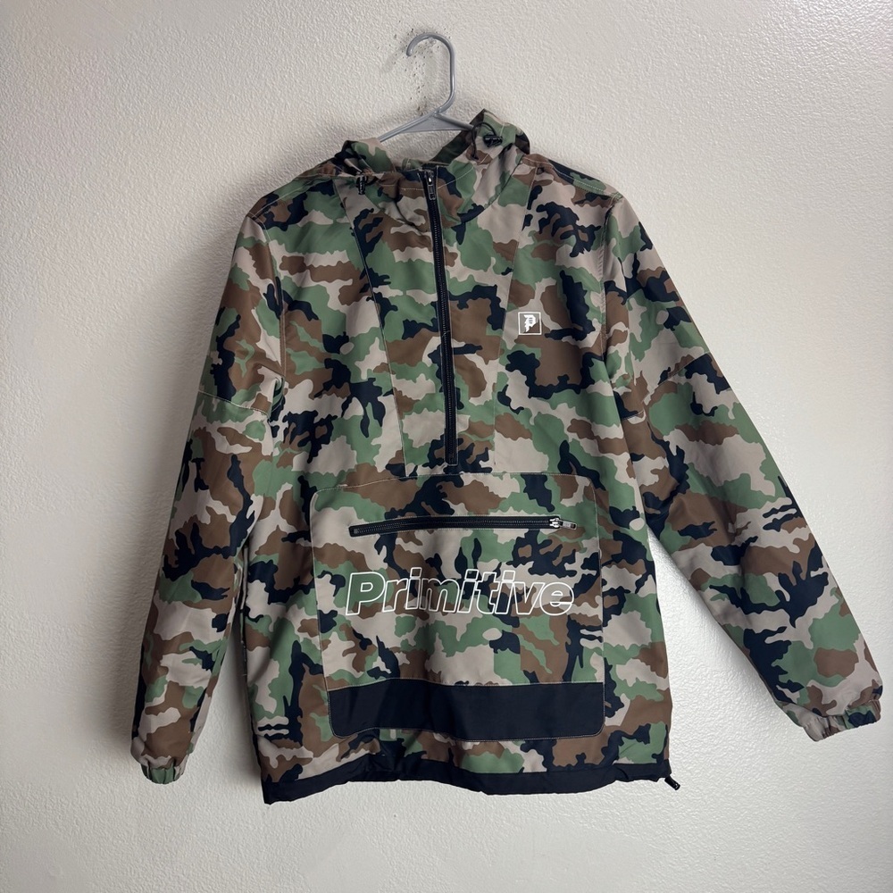 Primitive Skateboard Camo Windbreaker Vintage Jacket Size Small